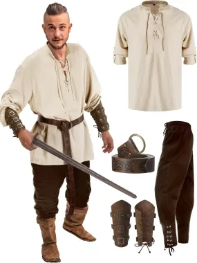4 Pcs Medieval Maven Ensemble Kit - Halloween Best