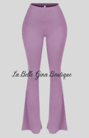 Ave long lengh-flare stretchy soft pants.