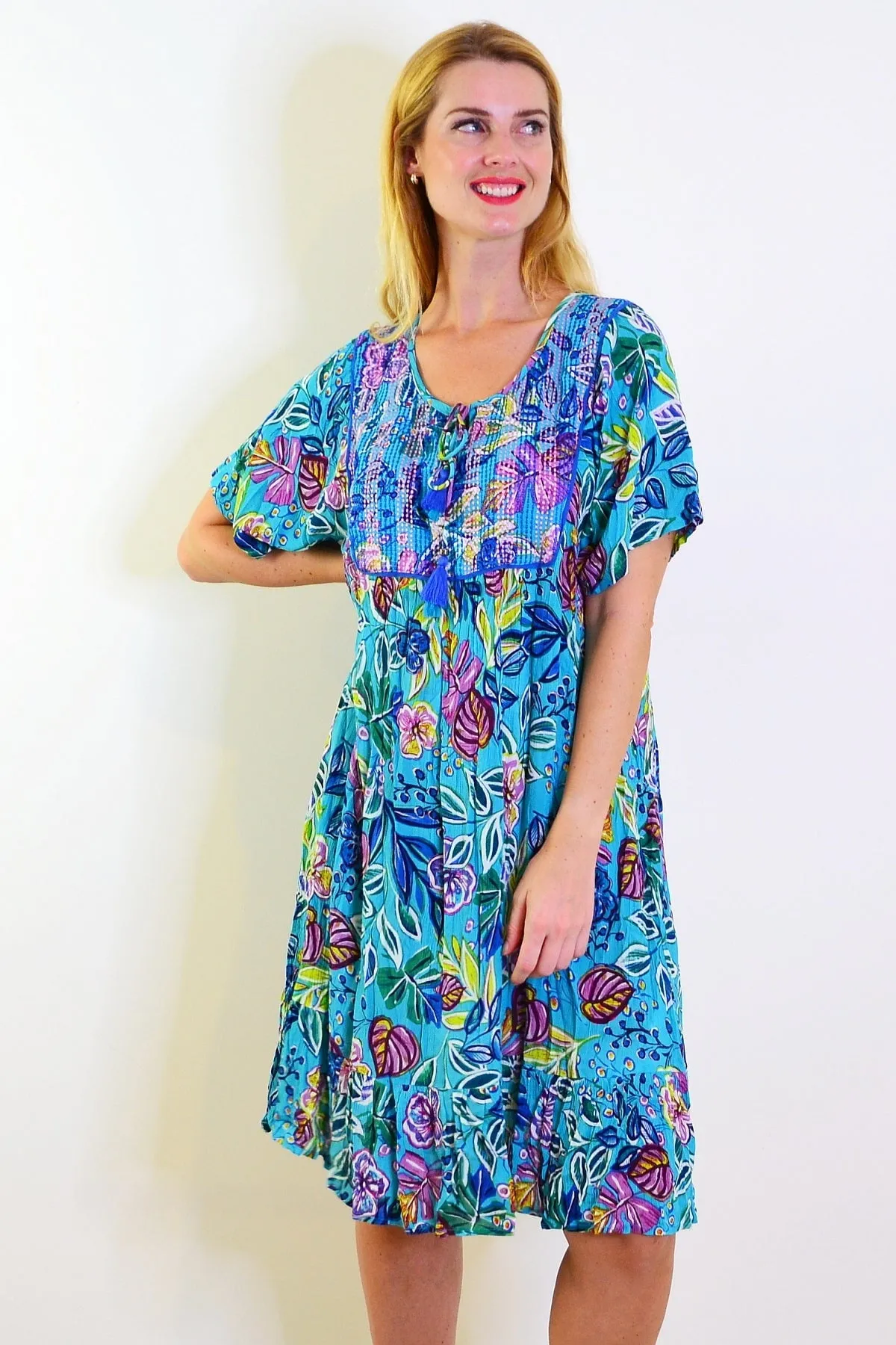 Balat Bohemian Bib Tunic Dress