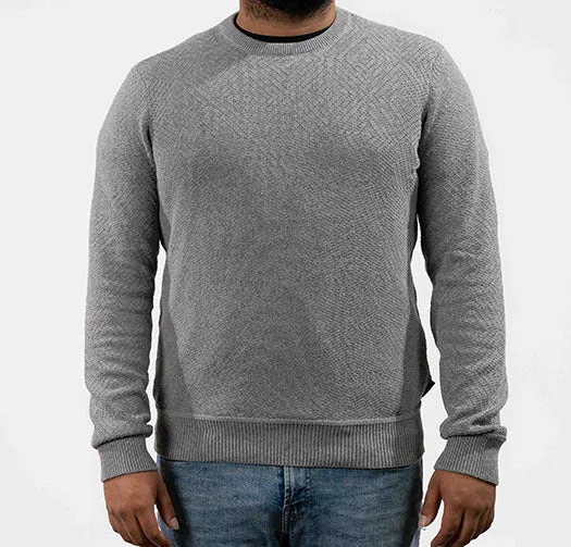 Ben Sherman Diamond Texture Crewneck Sweater
