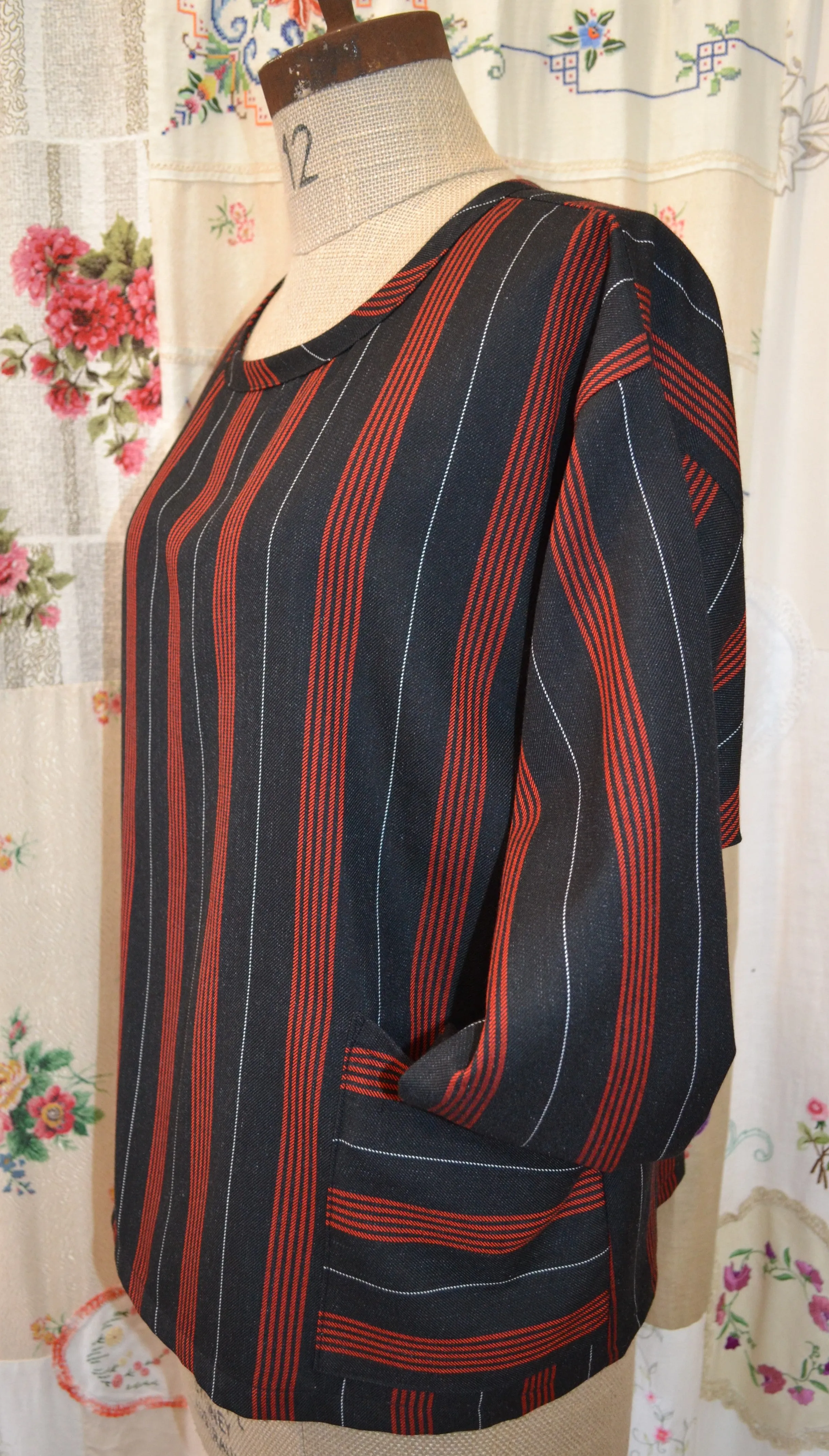Berserk Kite top Ochre stripe