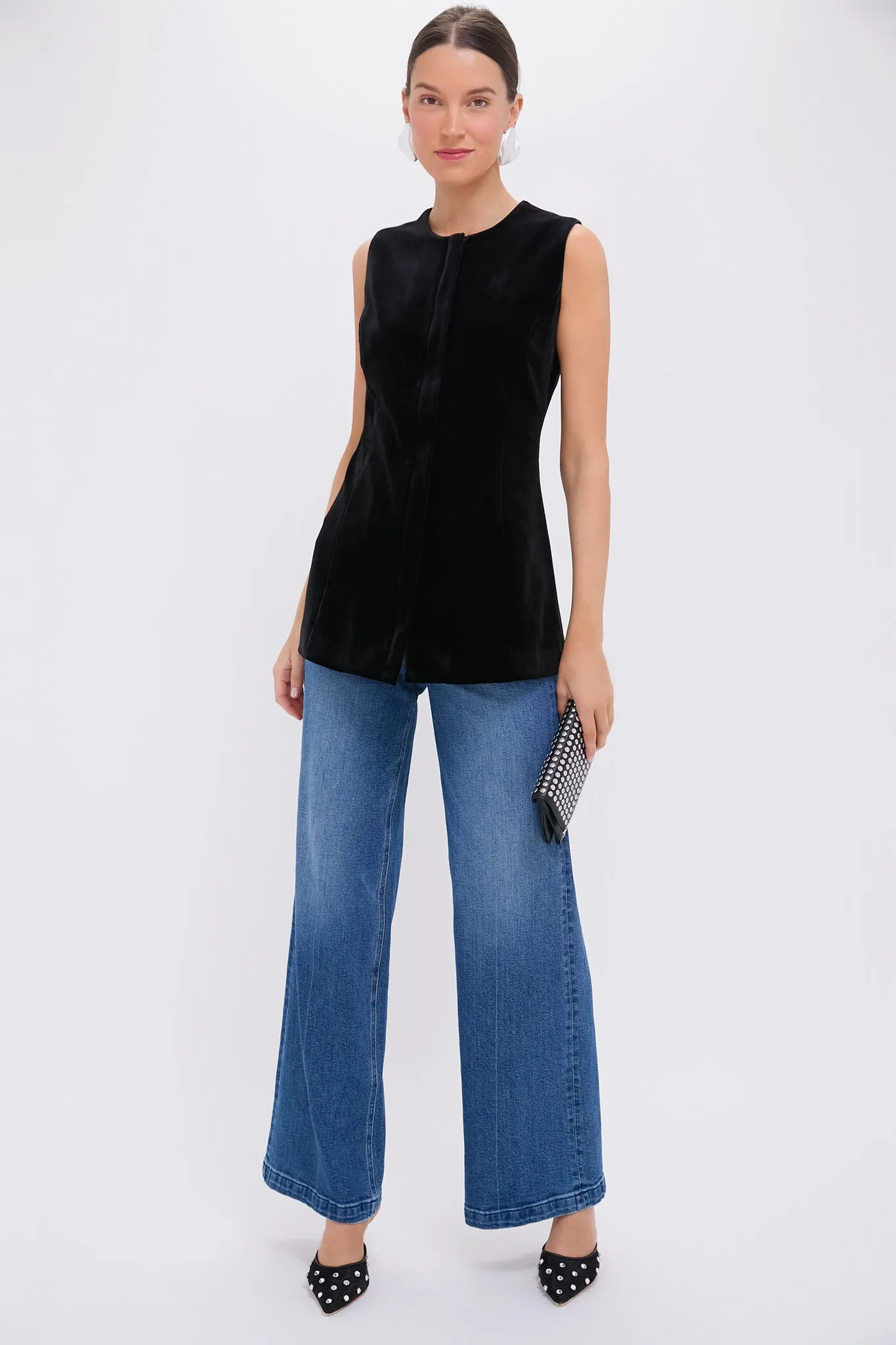 Black Velvet Rhoda Tunic Top