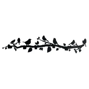 Branch on Birds Metal Coat Rack, Wall Mount Hanger