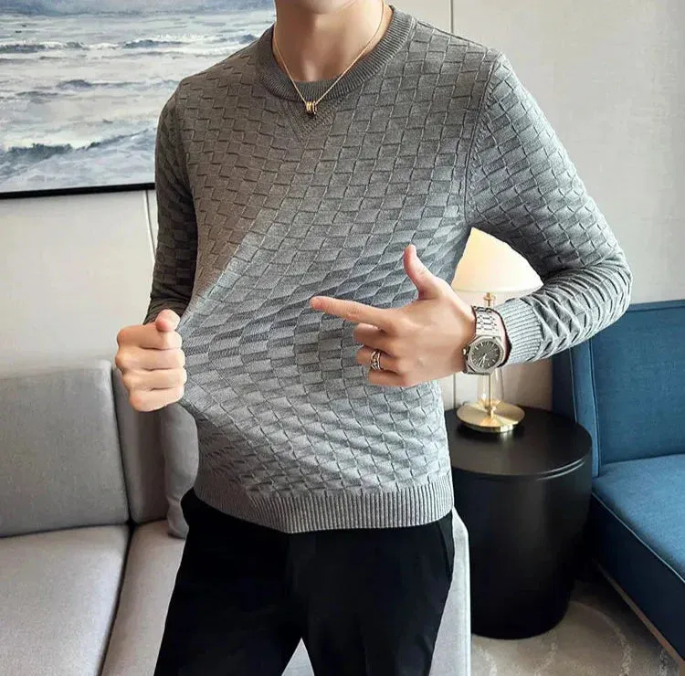 Dexter Pullover | Eleganter Herrenpullover mit markantem Karomuster