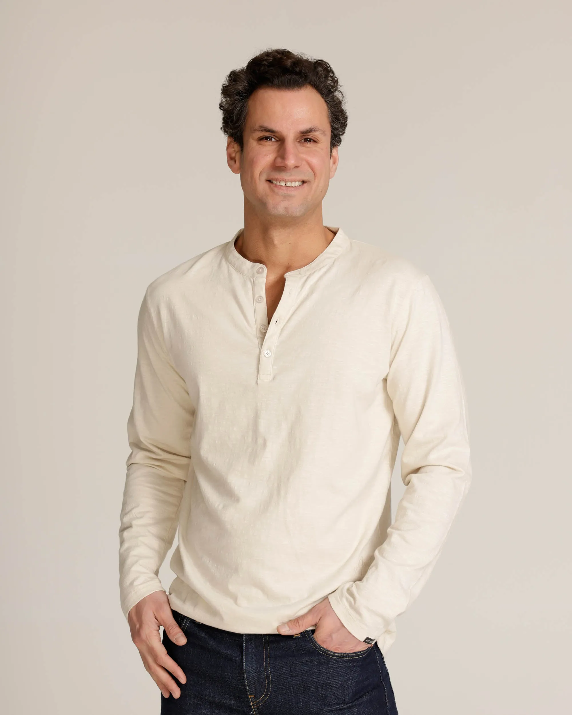 Fline | Long Sleeve Henley T-Shirt