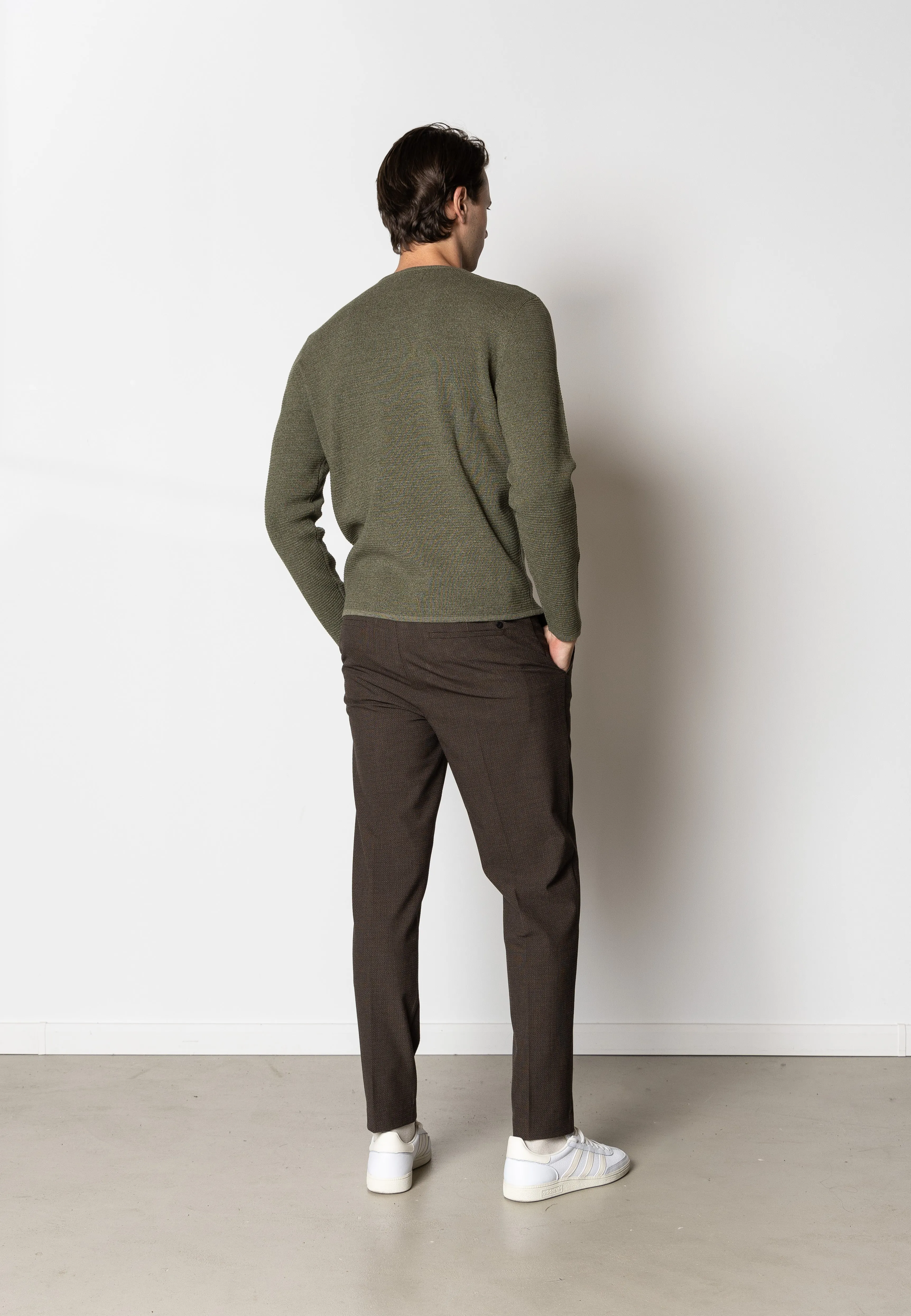 Oscar knitted jumper - Army Melange
