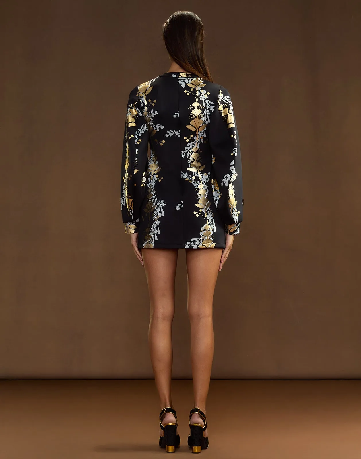 Pure Gold Bonded Mini Dress