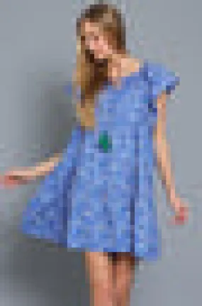 Royal Blue Babydoll Dress