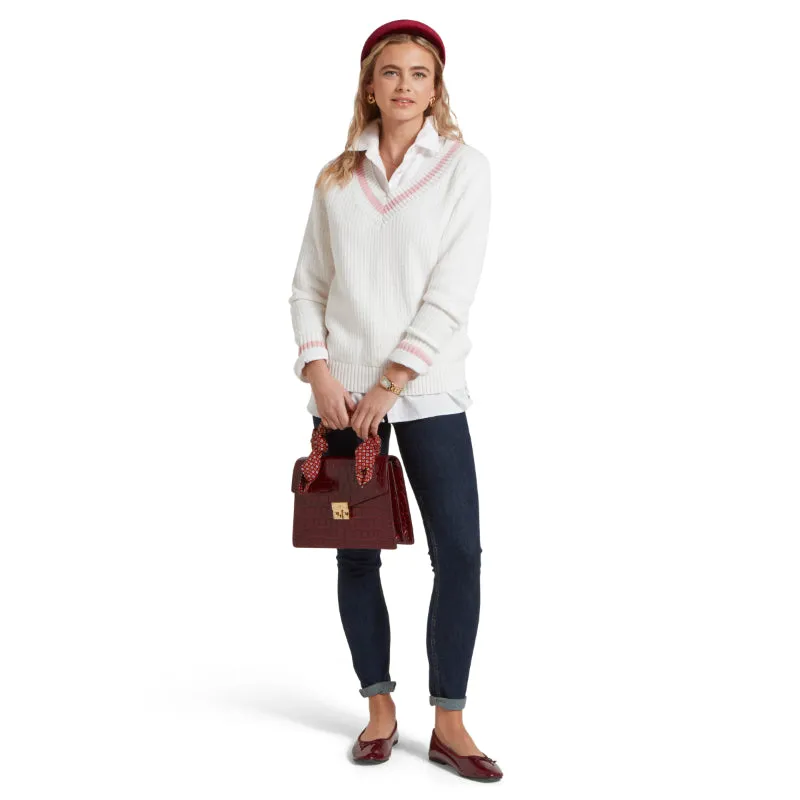 Schoffel Hambledon Ladies Jumper - Soft White/Blush