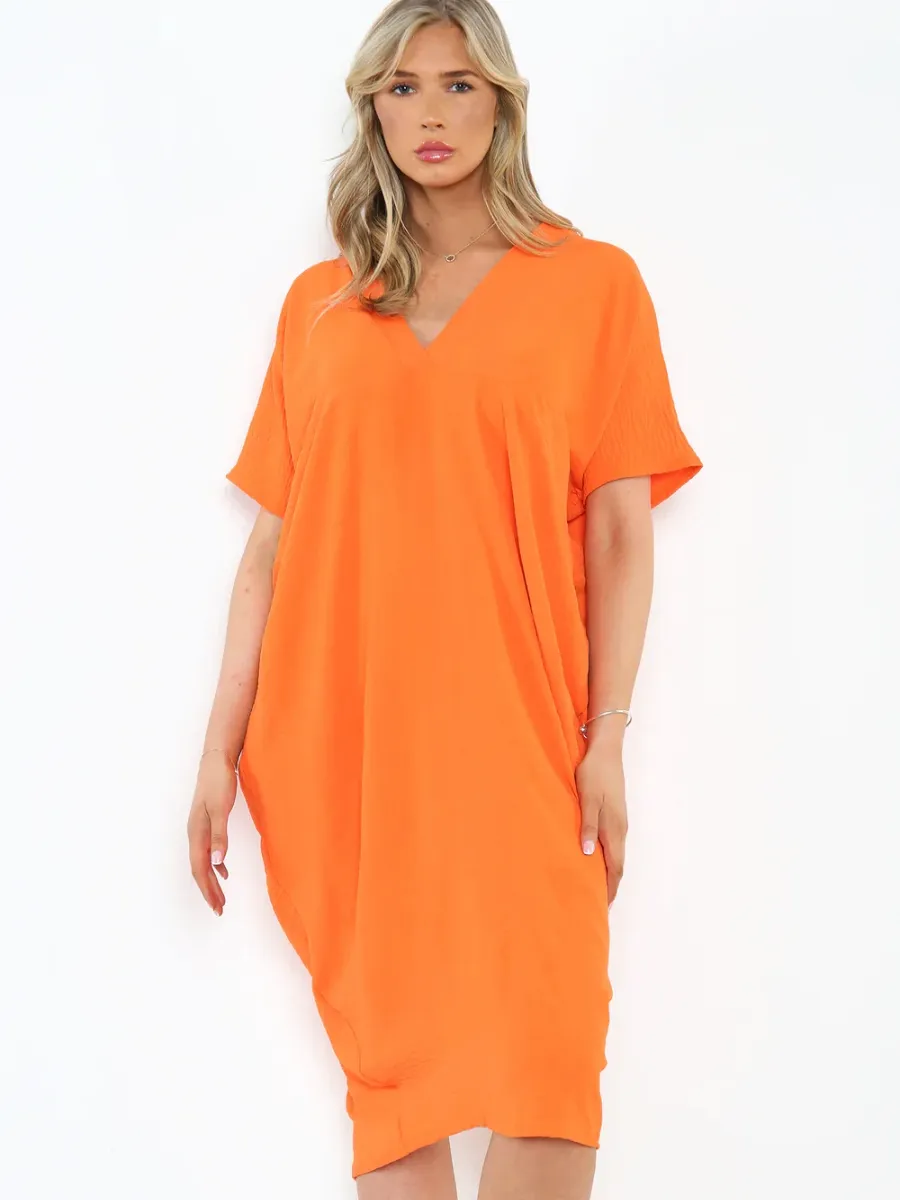 V Neck Tunic Dress