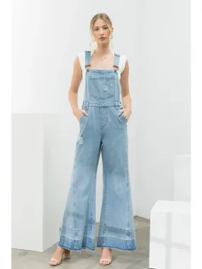 Wide Leg Denim Overall